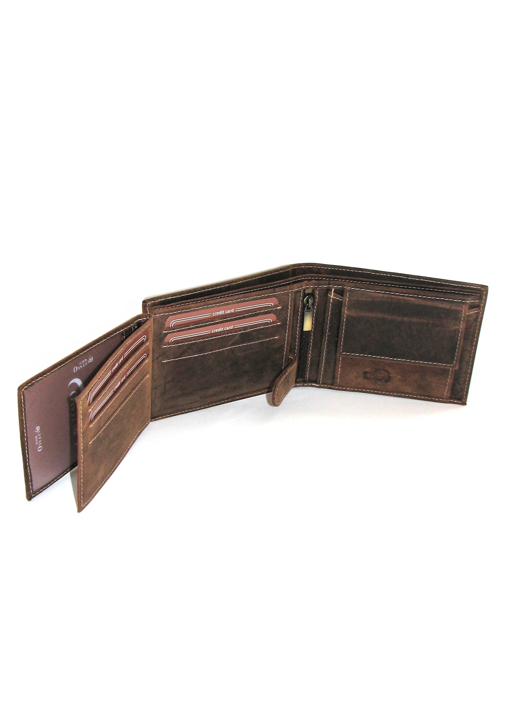 Кошелек мужской DNK Leather DNK-02-BAW TAN Кошелек мужской DNK Leather DNK-02-BAW TAN